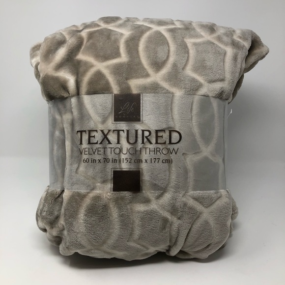 Life Comfort Bedding Textured Velvet Touch Throw Blanket Poshmark